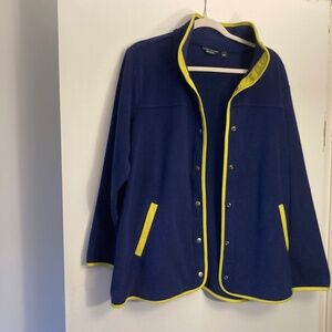 NWOT Navy fleece jacket